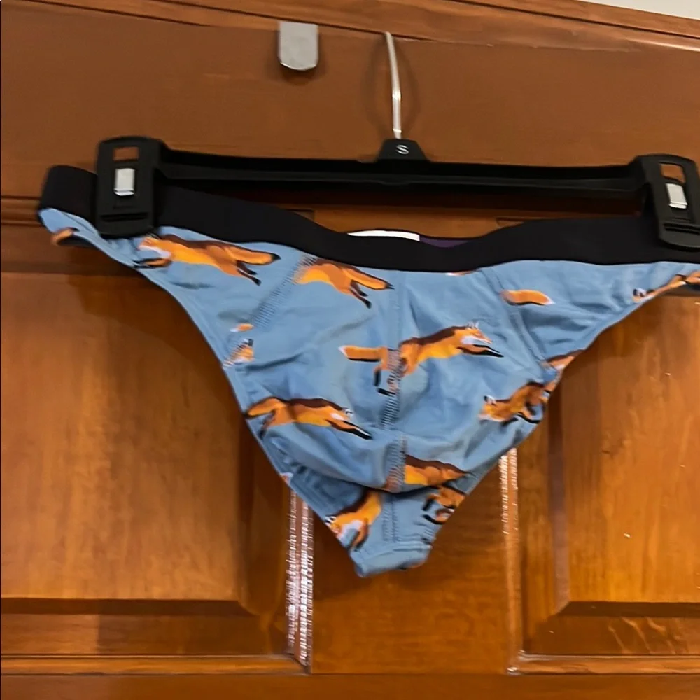 MeUndies Blue Fox Print Men's Underwear - Picture 1 of 6